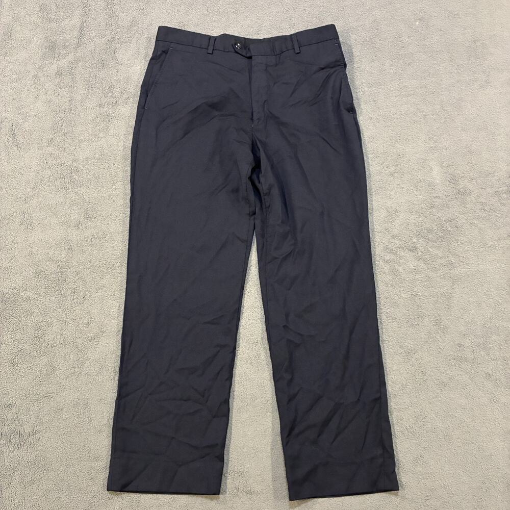 Jos. A. Bank Signature Black Casual Trouser Flat Front Dress Pants Men’s 34R